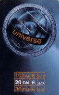 Calling Card, Universe, Blaue Karte, 20 DM/10,22 € - Non Classificati