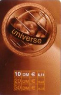 Calling Card, Universe, Braune Karte, 10 DM/5,11 € - Unclassified