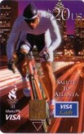 Calling Card, Visa Cash, Olympia Atlanta 1996, Radfahrer, 20 $ - Ohne Zuordnung