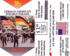 CallingCard USA, Nice Telecom New York, German-American Steuben Parade - Ohne Zuordnung