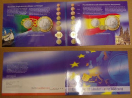 Folder Telekom 12 Länder - Eine Währung, €- Münzen + TK (Portugal, Spanien) - Non Classificati