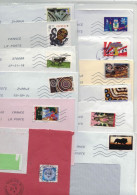 LOT 771 DE 12 LETTRES AVEC VALEURS AUTO ADHESIVES DIFFERENTES - Storia Postale