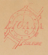 Meter Cover Switzerland 1957 Watch - Liga Soleure - Clocks