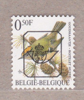 PRE815P6a** Goudhaantje / Roitelet Huppe. - Typos 1986-96 (Oiseaux)