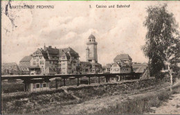 ! 1913 Alte Ansichtskarte Berlin, Gartenstadt Frohnau, Bahnhof - Sonstige & Ohne Zuordnung