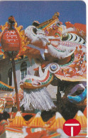 TARJETA DE HONG KONG DE $50 TRADITIONAL DRAGON DANCE (AUTELCA) - Hongkong