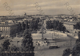 CARTOLINA  B14 ROMA,LAZIO-PIAZZA DEL POPOLO VISTA DAL PINCIO-STORIA,MEMORIA,CULTURA,RELIGIONE,VIAGGIATA 1957 - Piazze