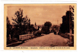 Locminé Kerpièche L'entrée De La Ville Par La Route De Ste Anne - Locmine