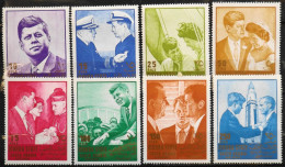 MAHRA State - 1967 - 8 Timbres G.F. 43 X 57mm - Le Président John F. Kennedy (1917-1963) Neufs** - Kennedy (John F.)