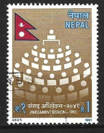 NEPAL. N°486 Oblitéré De 1991. Parlement. - Nepal