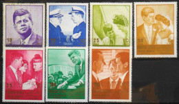 MAHRA State - 1967 - 7 Timbres G.F. 43 X 57mm - Le Président John F. Kennedy (1917-1963) Neufs** - Kennedy (John F.)