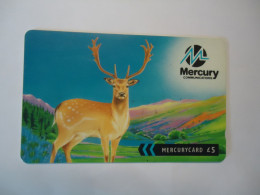 UNITED KINGDOM USED CARDS MERCURYCARD  ANIMALS  ELK - Giungla