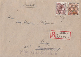 Bizone R-Brief Mif Minr.44II, A 49II Berlin-Lichterfelde24.8.48 Gel. Nach Lüneburg - Cartas & Documentos