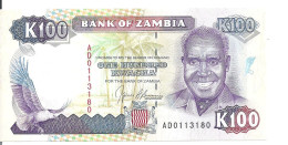 ZAMBIE 100 KWACHA ND1991 UNC P 34 - Zambie