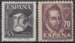 ESPAÑA 1948 Nº 1035/1036 NUEVO SIN FIJASELLOS - Nuevos