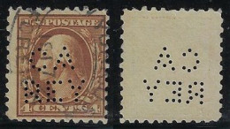 USA United States 1914/1917 Stamp With Perfin CA/REY Unidentified In Catalog From New York Lochung Perfore - Perfin