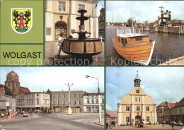 72414917 Wolgast Mecklenburg-Vorpommern Rathausbrunnen Platz Der Jugend Rathaus  - Wolgast