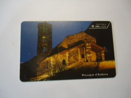 ANDORRA USED CARDS MONUMENTS CHURCH - Andorra