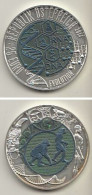Österreich Nr. 412, Mikroskop Und Schlange Des Asklepios, Silber/Niob (25 Euro) - Autriche