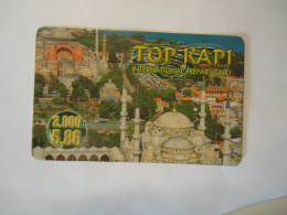 GREECE  PREPAID   USED CARDS  LANDSCAPES TOP KAPI  2 SCAN - Griechenland