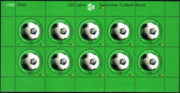 D,Bund Mi.Nr. Klbg. 2091 100 Jahre DFB, Fußball (m.10x2091) - Other & Unclassified