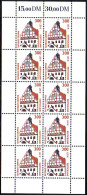 D,Bund Mi.Nr. Klbg. 2141A Sehenswürdigk., Rathaus Grimma, Gez. (m.10x2141A) - Other & Unclassified