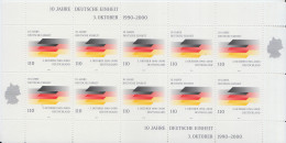 D,Bund Mi.Nr. Klbg. 2142 10 Jahre Deutsche Einheit (m.10x2142) - Sonstige & Ohne Zuordnung