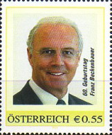 Österreich 60. Geburtstag Von Franz Beckenbauer (auf Mi.Nr.2456) - Personalisierte Briefmarken