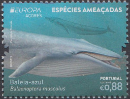 Portugal-Azoren MiNr. 654 Europa 2021, Gefährdete Wildtiere, Blauwal - Andere & Zonder Classificatie