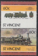 St.Vincent Mi.Nr. Zdr.836-37 Lokomotiven, P.L.M. Class 121 (2 Werte) - Swaziland (1968-...)