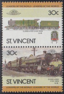 St.Vincent Mi.Nr. Zdr.834-35 Lokomotiven, Class 47XX (2 Werte) - Swaziland (1968-...)