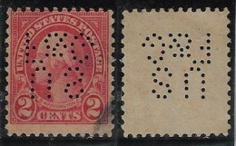 USA United States 1902/1958 Stamp With Perfin US/F&G By United States Fidelity & Guaranty Company Lochung Perfore - Perforados