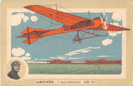 AVIATION - MEETING - LABOUCHERE - 3° COUPE GORDON-BENNETT - REIMS 1910 - CARTE DESSINEE, EDITION "LA BELLE JARDINIERE" - Reuniones