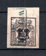 Hannover 1856 Freimarke 10 Luxus Gebraucht Weener Auf Briefstuck - Hannover