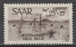 SAAR / SARRE - 1948 - POSTE AERIENNE YVERT N° 12 * MH - COTE = 30 EUR. - Neufs