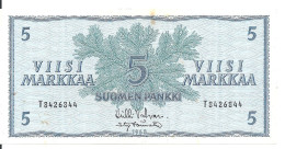 FINLANDE 5 MARKKA 1963 VF+ P 99 - Finlande