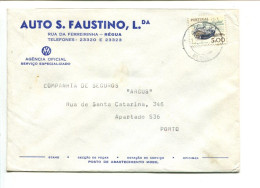 PORTUGAL AUTOMOBILES - Affr. Seul Sur Lettre à En Tête AUTO S.FAUSTINO Agence WOLKSWAGEN - Auto's