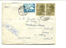 PORTUGAL - Affr. Sur Lettre Par Avion - Alfonso IV / Education - Lettres & Documents