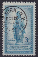 LA CAPITALE NATIONALE WASHINGTON 1950 CACHET NEW YORK - Usados