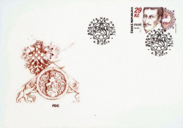 FDC 818 Czech Republic Karel Starsi Z Zerotina Karl Der Ältere Von Zierotin 2014 Heraldic Lion - Buste