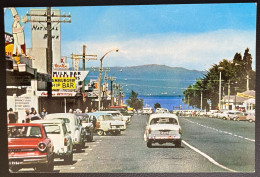 New Zealand, Tongariro Street, Taupo, Animated Old Cars And Ads,  Nice Postcard - Nouvelle-Zélande
