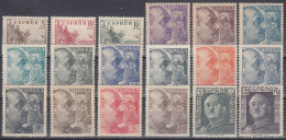ESPAÑA 1949-1953 Nº 1044/1061 NUEVO SIN FIJASELLOS - Unused Stamps