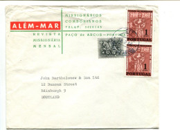 PORTUGAL- Affr. Sur Lettre Pour L'Ecosse - - Storia Postale