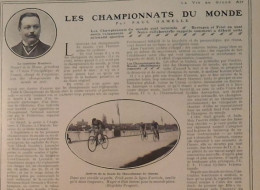 1907 LES CHAMPIONNATS DU MONDE CYCLISTE - CAPITAINE HUMBERT DÉPUTE DE LA MEUSE - FRIOL - DARRAGON - DUSSOT - Cycling