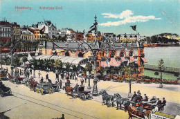 Hamburg - Alsterpavillon Gel.1915 Feldpost Hvidding (Schleswig) - Altona