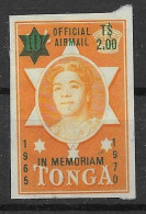 Tonga Service Used 1971 9,5 (light Cancel Bottom Left) - Tonga (1970-...)