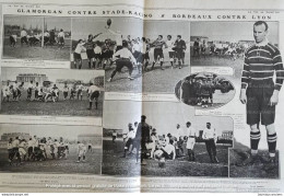 1907 RUGBY - GLAMORAN CONTRE STADE=RACING & BORDEAUX CONTRE LYON - LA VIE AU GRAND AIR - Rugby