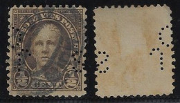 USA United States 1917 Stamp With Perfin JCS Unidentified In Catalog Lochung Perfore - Perfins