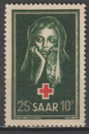 SAAR - 1951 - YVERT N°292 ** MNH  - COTE = 30 EUR. CROIX-ROUGE - Neufs