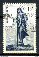 MONACO - 351 - 15F Bleu Albert 1er - Oblitéré - Très Beau - Used Stamps